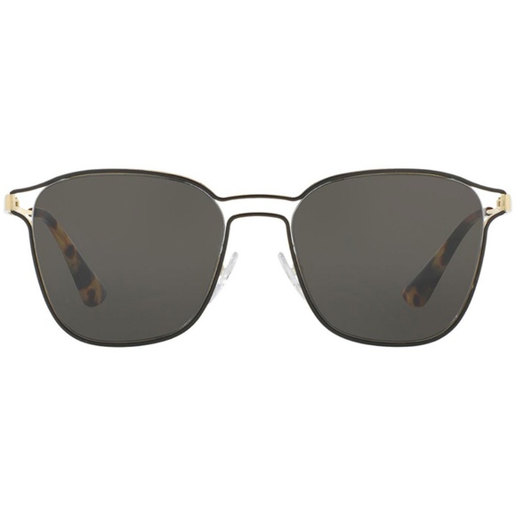 Prada Sunglasses Black/Pale Gold w/Grey - Picture 3 of 8